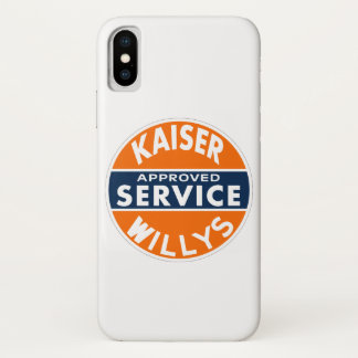 Kaiser Willys Approved Service vintage sign. iPhone X Case