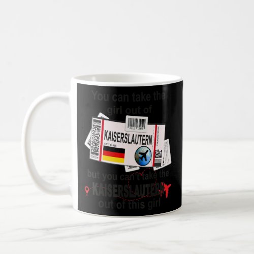 Kaiserslautern Girl Kaiserslautern Boarding Pass  Coffee Mug