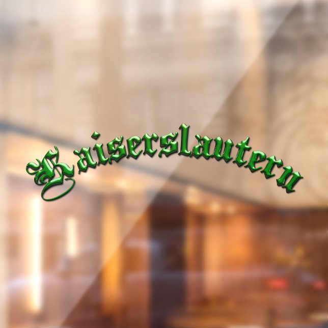 Kaiserslautern K-Town Window Cling (Sheet 2)