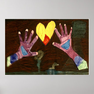 Kaitlyn HANDS Art1569a1a The MUSEUM Zazzle Gifts Poster