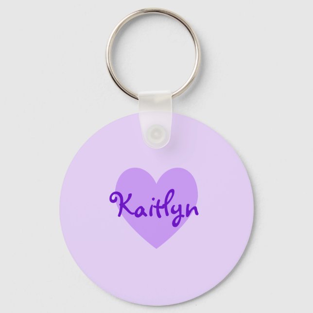 Kaitlyn in Purple Keychain (Front)