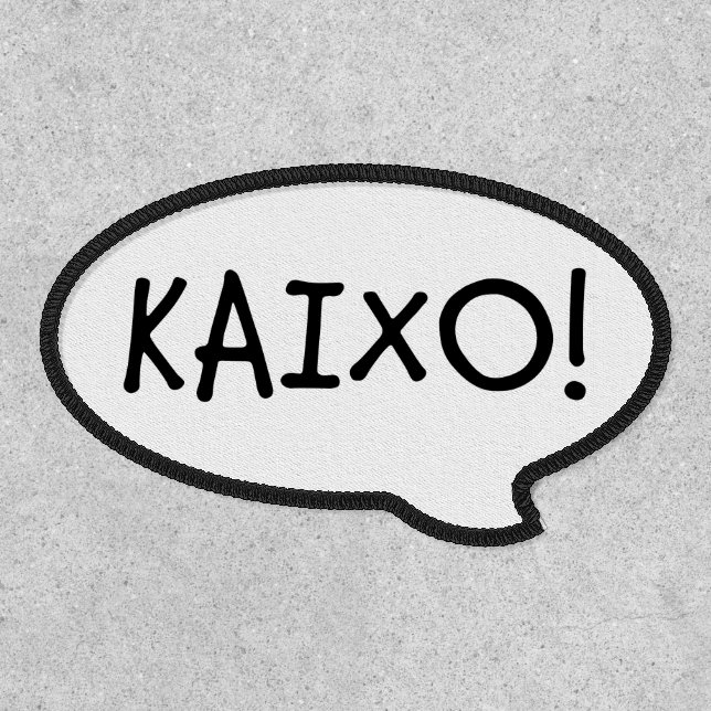 KAIXO! Basque Country, Hello, Hi, Speech Bubble Patch (Front)