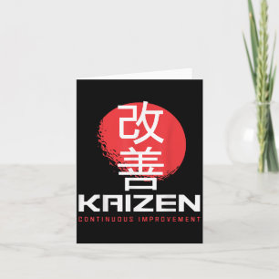Kaizen Continuous Improvement Kai Zen Japanese Mot Card