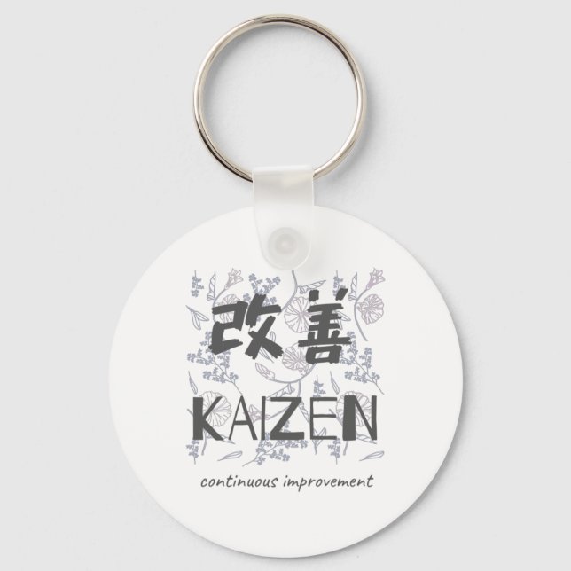 Kaizen - Continuous Improvement Keychain (Front)