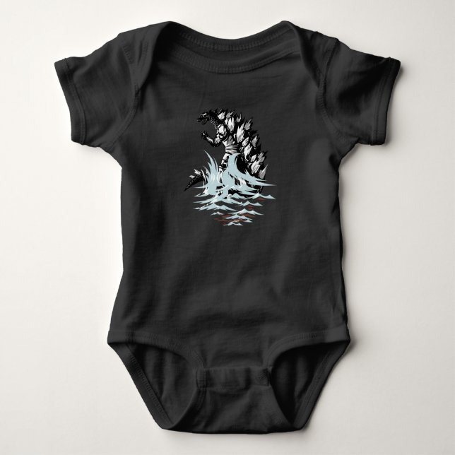 kajiu gojira king of the monsters japan baby bodysuit (Front)