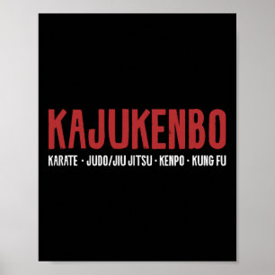 Kajukenbo Karate Judo Jiu Jitsu Kenpo Kung Fu Poster