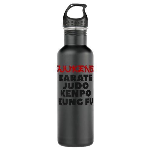 Kajukenbo Karate Judo Kenpo Kung Fu Martial Arts  Stainless Steel Water Bottle