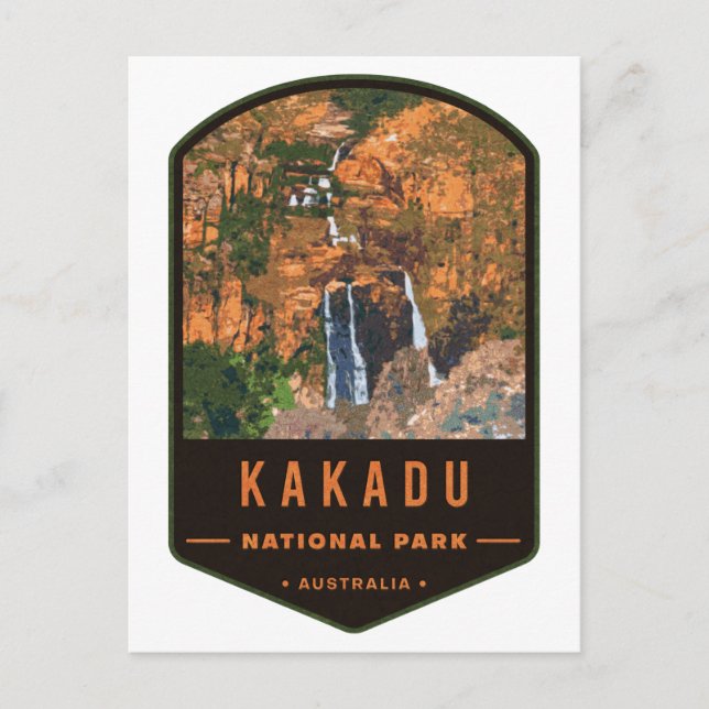 Kakadu National Park Badge Postcard (Front)