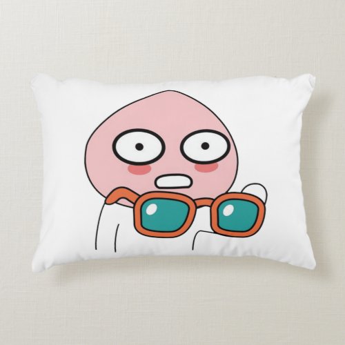 Kakao Emoticons - Charming Apeach Edition Accent Pillow