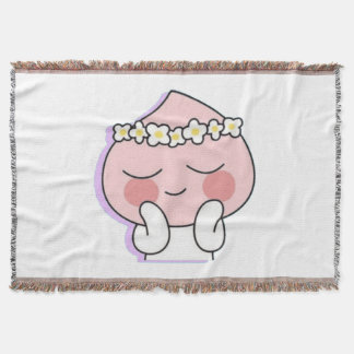 Kakao Friends Apeach Throw Blanket
