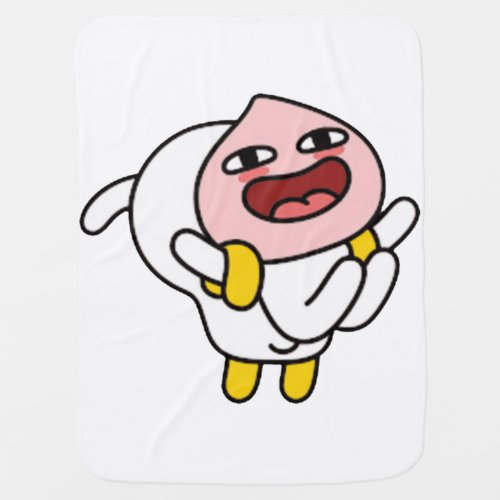 KakaoTalk Friends Apeach & Muzi (Back to Back) Baby Blanket