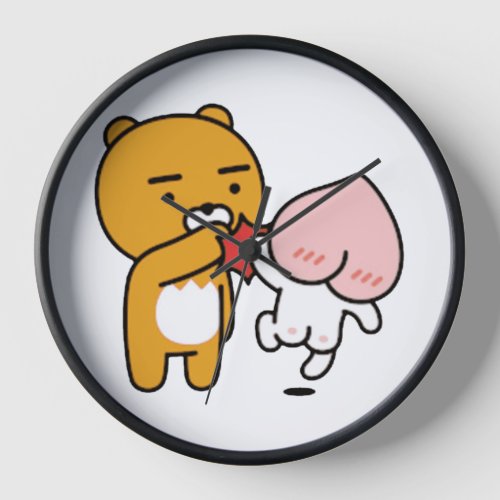 KakaoTalk Friends Apeach & Ryan Clock