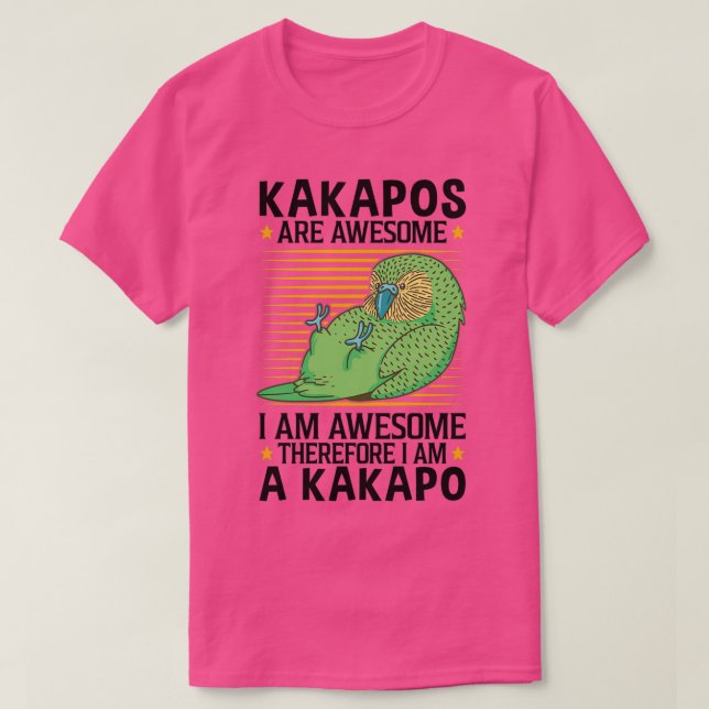 Kakapo are fantastic flightless parrots T-Shirt (Design Front)