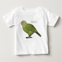 Kakapo bird cartoon illustration