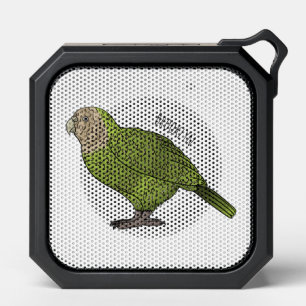 Kakapo bird cartoon illustration bluetooth speaker