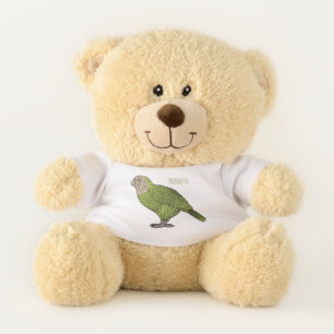 Kakapo bird cartoon illustration  teddy bear