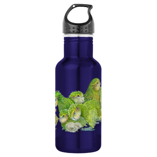 Kakapo Chicks Stainless Steel Water Bottle (Front)