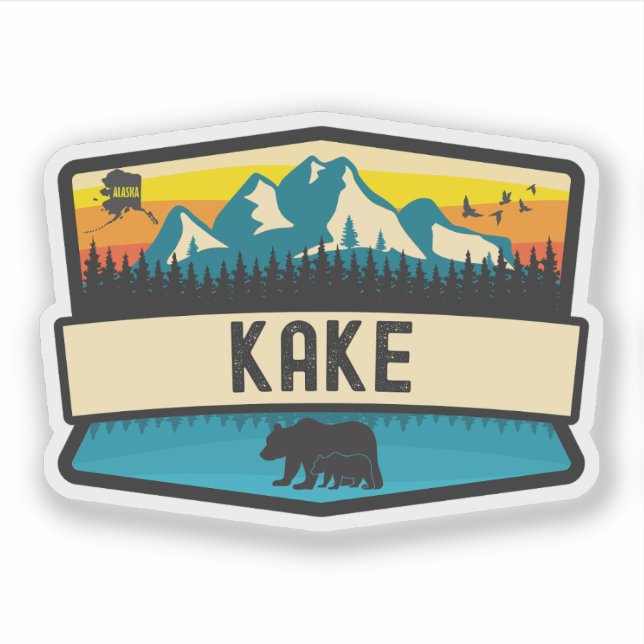 Kake, Alaska Sticker (Front)