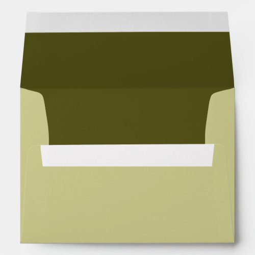 Kaki Sage Background Color Customize This Envelope