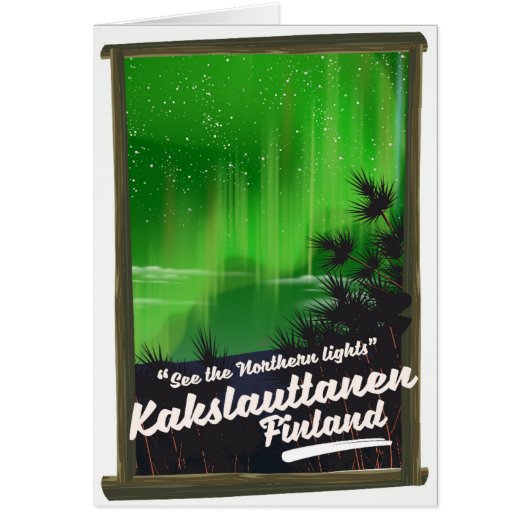 Kakslauttanen finland travel poster (Front)