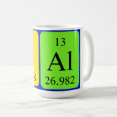 Kal periodic table name mug (Front Right)