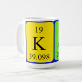 Kal periodic table name mug (Front Left)