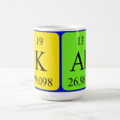 Kal periodic table name mug (Center)