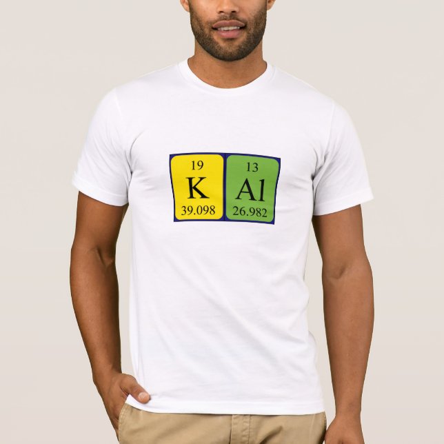 Kal periodic table name shirt (Front)