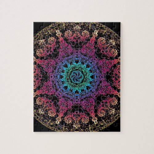 Kala Chakra Mandala Jigsaw Puzzle