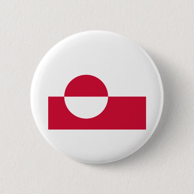 Kalaallit Nunaat - Grønland - Greenland Flag Button (Front)
