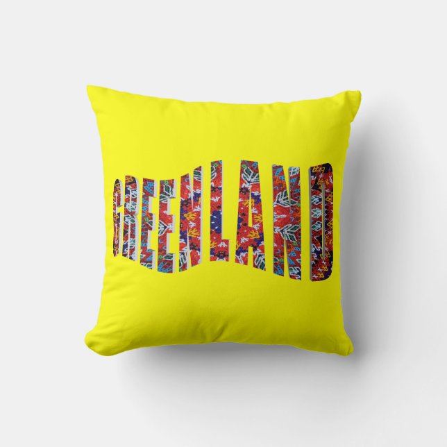 Kalaallit Nunaat Throw Pillow (Front)