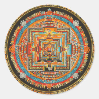 KALACHAKRA ESOTERIC MANDALA III CLASSIC ROUND STICKER
