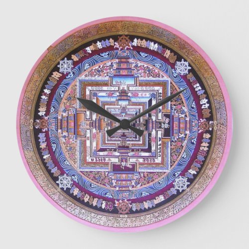 Kalachakra Mandala Large Clock