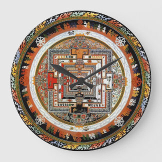 Kalachakra Mandala Large Clock