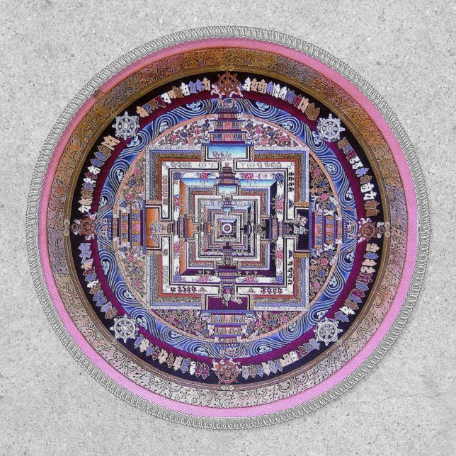 Kalachakra Mandala Tibetan Buddhist  Patch (Front)