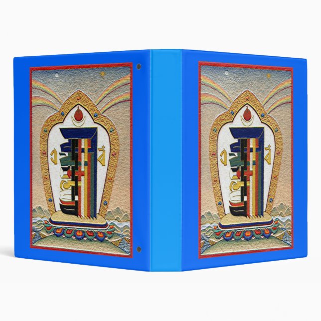 Kalachakra Mantra Symbol Avery Binder (Background)