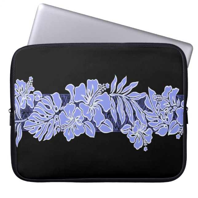 Kalaheo Hawaiian Hibiscus Tapa Laptop Wetsuit Bag (Front)