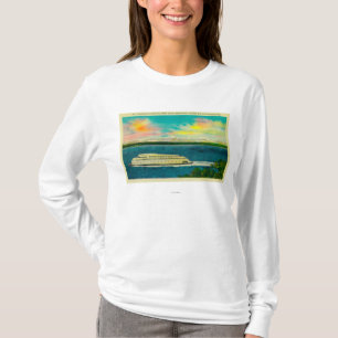 Kalakala Ferry, Puget Sound, Olympic Mountains T-Shirt