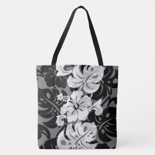 Kalakaua Border Hawaiian Hibiscus Beach Bag