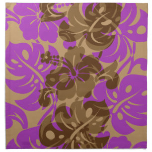 Kalakaua Border Hawaiian Hibiscus Napkins