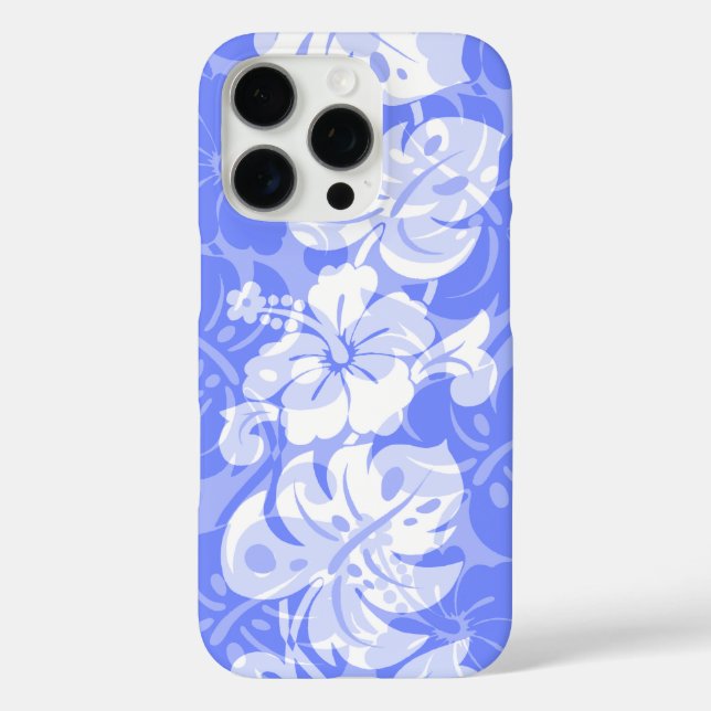 Kalakaua Border Hawaiian Hibiscus Periwinkle  Case-Mate iPhone Case (Back)
