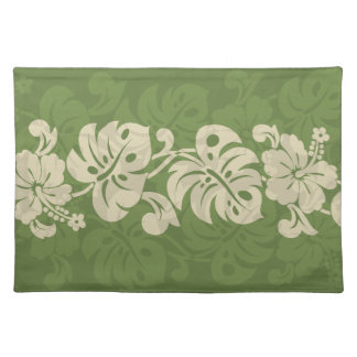 Kalakaua Hawaiian Hibiscus Border KL301 Placemat