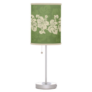 Kalakaua Hawaiian Hibiscus Border KL301 Table Lamp