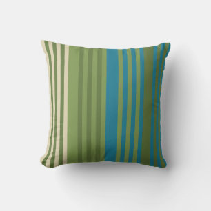 Kalakaua Hawaiian Reversible Beach Stripes KL301 Throw Pillow