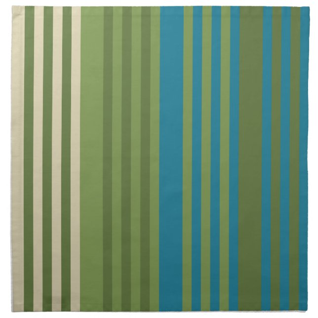 Kalakaua Hawaiian Tropical Beach Stripes KL301 Cloth Napkin (Front)