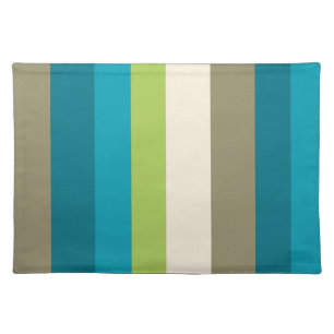 Kalakaua Hawaiian Tropical Beach Stripes KL303 Cloth Placemat