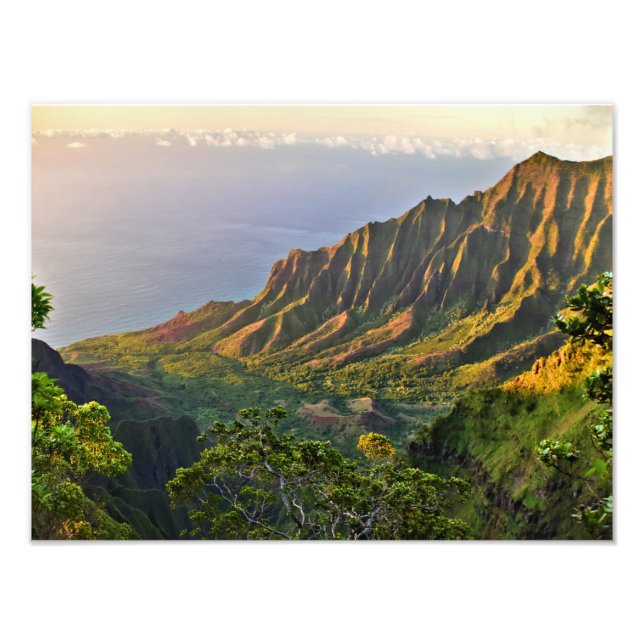Kalalau Lookout - Kauai, Hawaii Photo Print (Front)