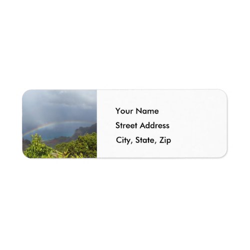 Kalalau Rainbow Address Label