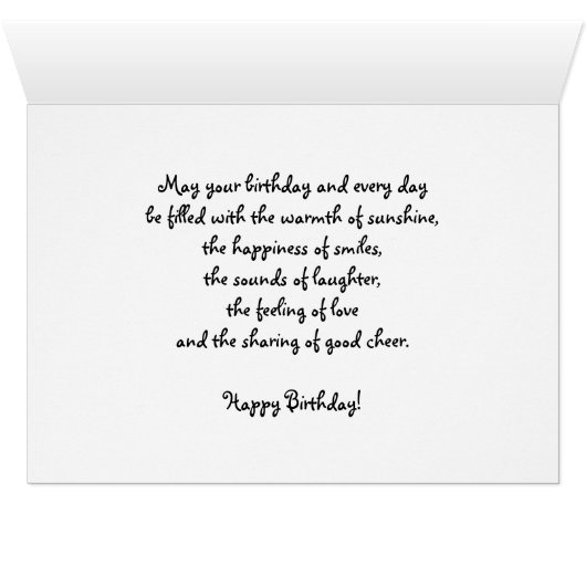 Kalalau Rainbow Birthday Card (Inside Horizontal (Bottom))