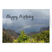 Kalalau Rainbow Birthday Card (Front Horizontal)